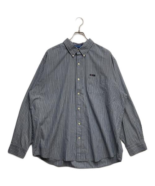 CHAPS（チャップス）CHAPS (チャップス) ストライプS/Sシャツ ブルー サイズ:XXLの古着・服飾アイテム