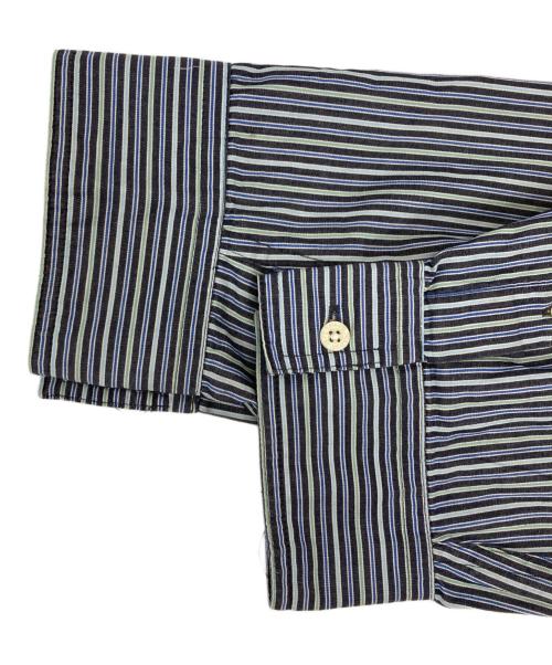 CHAPS（チャップス）CHAPS (チャップス) ストライプS/Sシャツ ブルー サイズ:XXLの古着・服飾アイテム