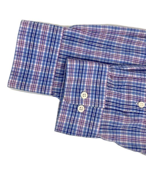 LAUREN RALPH LAUREN（ローレン ラルフ ローレン）LAUREN RALPH LAUREN (ローレン ラルフ ローレン) L/Sチェックシャツ ブルー サイズ:２XLの古着・服飾アイテム