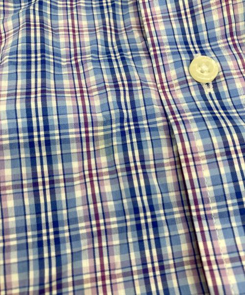 LAUREN RALPH LAUREN（ローレン ラルフ ローレン）LAUREN RALPH LAUREN (ローレン ラルフ ローレン) L/Sチェックシャツ ブルー サイズ:２XLの古着・服飾アイテム