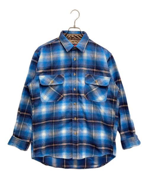 BUDWEISER（バドワイザー）BUDWEISER (バドワイザー) オンブレチェックネルシャツ ブルー サイズ:Ｍの古着・服飾アイテム