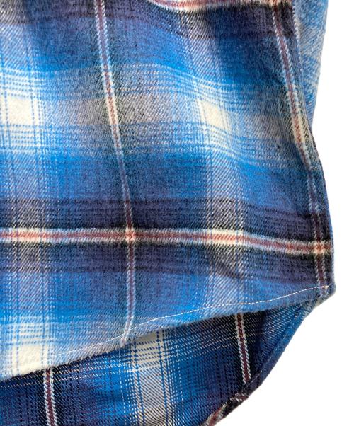 BUDWEISER（バドワイザー）BUDWEISER (バドワイザー) オンブレチェックネルシャツ ブルー サイズ:Ｍの古着・服飾アイテム