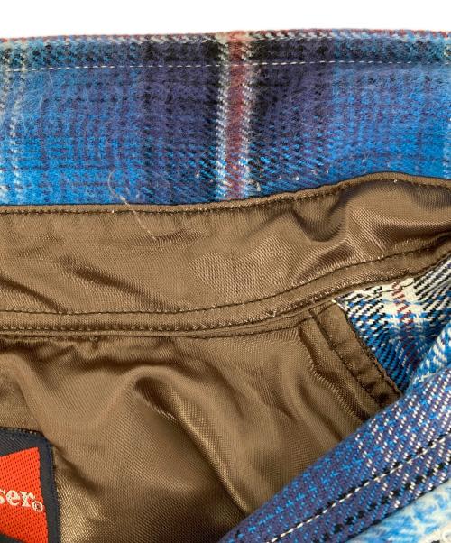 BUDWEISER（バドワイザー）BUDWEISER (バドワイザー) オンブレチェックネルシャツ ブルー サイズ:Ｍの古着・服飾アイテム