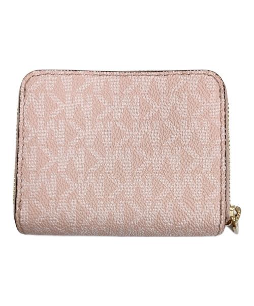 MICHAEL KORS（マイケルコース）MICHAEL KORS (マイケルコース) MKシグネチャーコンパクトウォレット ライトピンクの古着・服飾アイテム