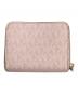 MICHAEL KORS (マイケルコース) MKシグネチャーコンパクトウォレット ライトピンク：5000円