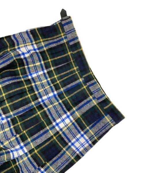 O'NEIL OF DUBLIN（オニールオブダブリン）O'NEIL OF DUBLIN (オニールオブダブリン) チェック巻きスカート グリーン サイズ:US8の古着・服飾アイテム