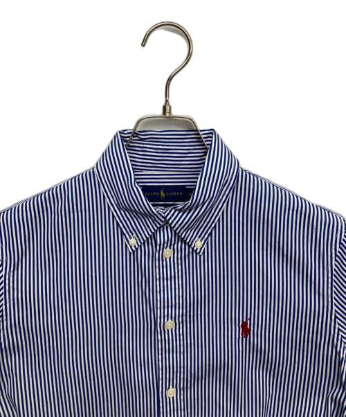 RALPH LAUREN（ラルフローレン）RALPH LAUREN (ラルフローレン) ストライプBDシャツ ブルー サイズ:8の古着・服飾アイテム