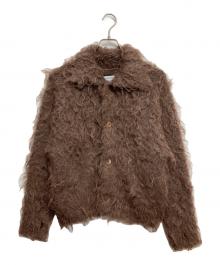 MAISON SPECIAL.（メゾンスペシャル）の古着「SHAGGY KNIT SHIRT」｜ブラウン