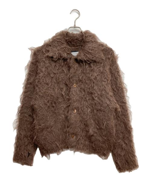MAISON SPECIAL.（メゾンスペシャル）MAISON SPECIAL. (メゾンスペシャル) SHAGGY KNIT SHIRT ブラウンの古着・服飾アイテム