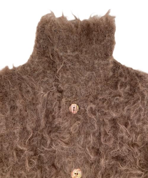 MAISON SPECIAL.（メゾンスペシャル）MAISON SPECIAL. (メゾンスペシャル) SHAGGY KNIT SHIRT ブラウンの古着・服飾アイテム