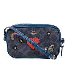 COACH（コーチ）の古着「ワッペンクロスボディショルダーバッグ」｜ブルー
