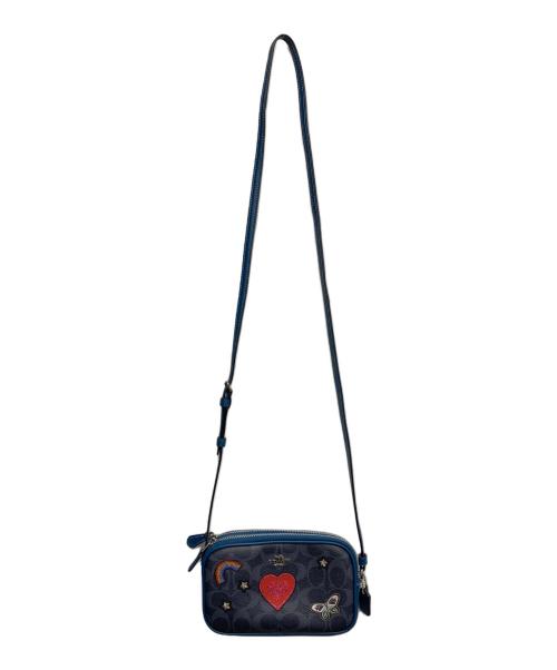 COACH（コーチ）COACH (コーチ) ワッペンクロスボディショルダーバッグ ブルーの古着・服飾アイテム