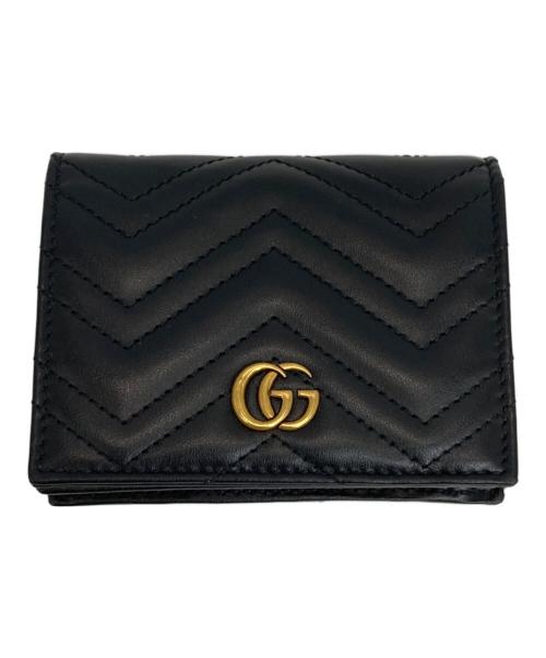 GUCCI（グッチ）GUCCI (グッチ) 2つ折り財布 ブラックの古着・服飾アイテム