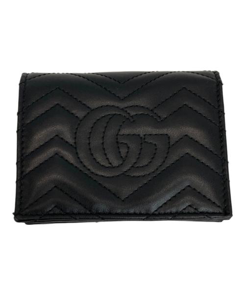GUCCI（グッチ）GUCCI (グッチ) 2つ折り財布 ブラックの古着・服飾アイテム