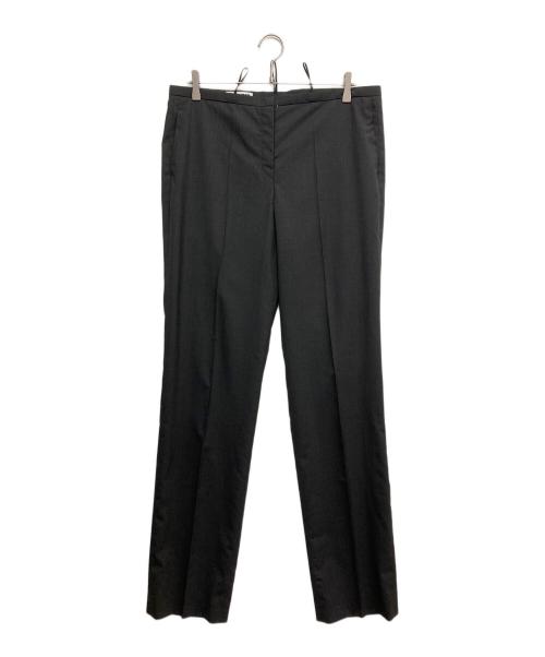 JIL SANDER（ジルサンダー）JIL SANDER (ジルサンダー) ワイドテーパードスラックス ブラック サイズ:42の古着・服飾アイテム