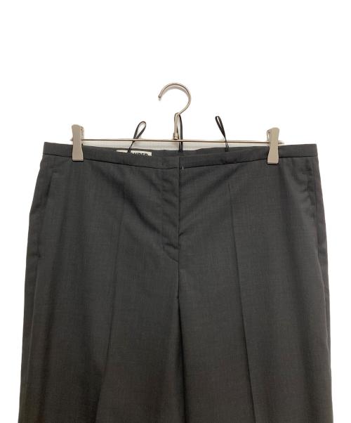 JIL SANDER（ジルサンダー）JIL SANDER (ジルサンダー) ワイドテーパードスラックス ブラック サイズ:42の古着・服飾アイテム