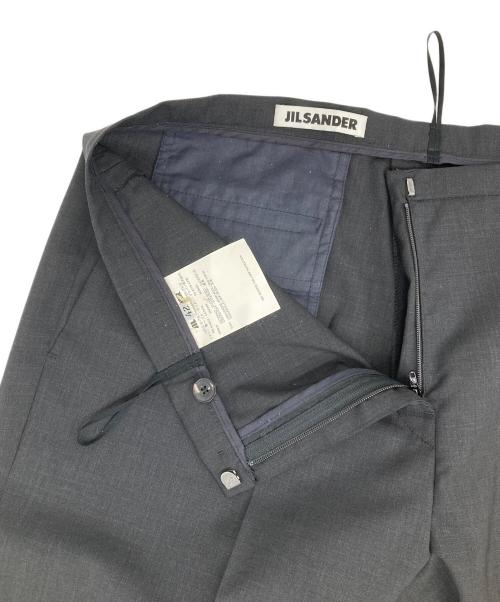 JIL SANDER（ジルサンダー）JIL SANDER (ジルサンダー) ワイドテーパードスラックス ブラック サイズ:42の古着・服飾アイテム