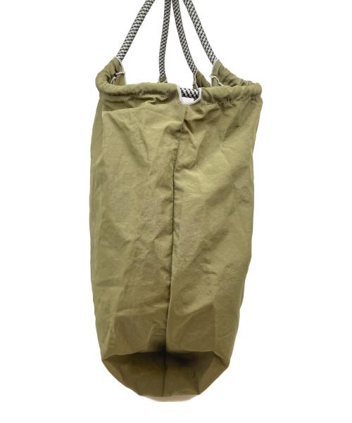 BALL & CHAIN（ボールアンドチェーン）Ball & Chain (ボールアンドチェーン) D-CAT コラボエコバッグ イエロー×オリーブの古着・服飾アイテム