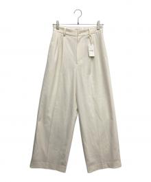 STEVEN ALAN（スティーブンアラン）の古着「タックパンツ」｜アイボリー