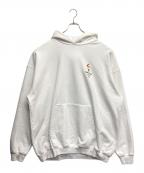 BALENCIAGAバレンシアガ）の古着「Embroidery Flame Hoodie」｜ホワイト