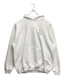 BALENCIAGA（バレンシアガ）の古着「Embroidery Flame Hoodie」｜ホワイト