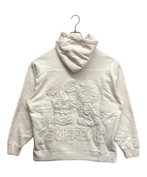 SUPREME（シュプリーム）Supreme (シュプリーム) Smurfs Hooded Sweatshirt ホワイト サイズ:Lの古着・服飾アイテム