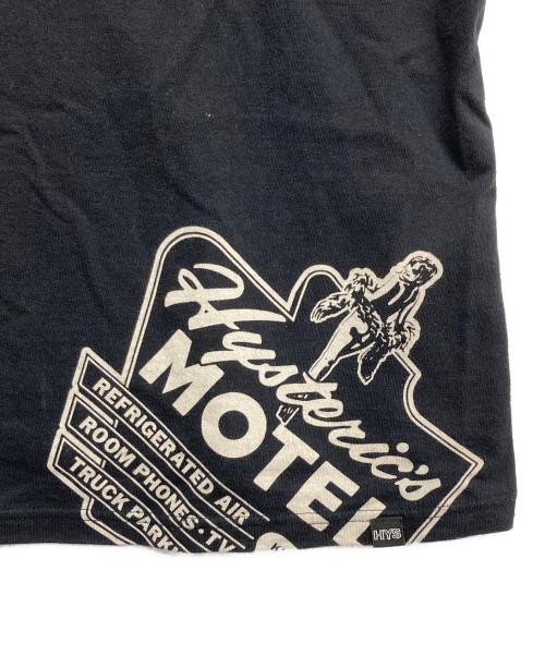 Hysteric Glamour（ヒステリックグラマー）Hysteric Glamour (ヒステリックグラマー) MOTEL SCRATCH Tシャツ ブラック サイズ:Lの古着・服飾アイテム