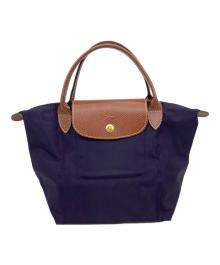 LONGCHAMP（ロンシャン）の古着「ミニトートバッグ」｜パープル