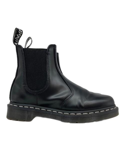 Dr.Martens（ドクターマーチン）Dr.Martens (ドクターマーチン) ホワイトステッチ チェルシーブーツ ブラック サイズ:37の古着・服飾アイテム
