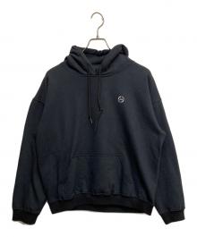 KIYONAGA&CO.（キヨナガ＆コー）の古着「BACK DOUBLE LOGO HOODIE」｜ブラック