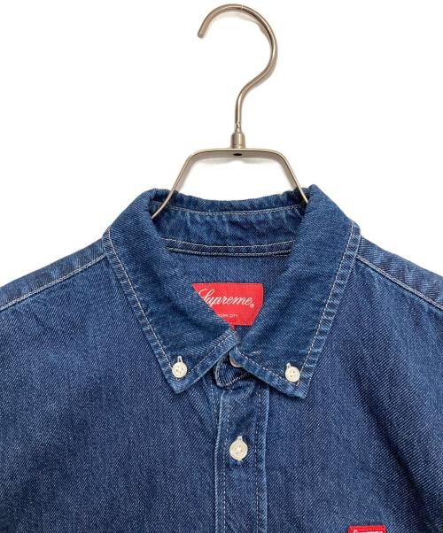 SUPREME（シュプリーム）SUPREME (シュプリーム) Small Box Denim Shirt ブルー サイズ:Sの古着・服飾アイテム