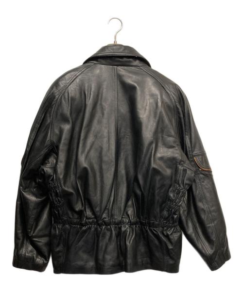 mission impossible（ミッション インポッシブル）mission impossible (ミッション インポッシブル) レザージャケット ブラック サイズ:Mの古着・服飾アイテム