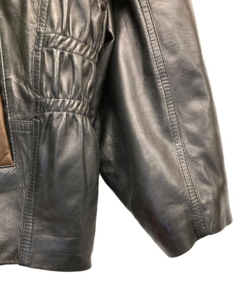 mission impossible（ミッション インポッシブル）mission impossible (ミッション インポッシブル) レザージャケット ブラック サイズ:Mの古着・服飾アイテム