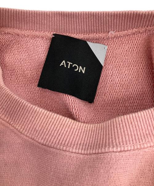 ATON（エイトン）ATON (エイトン) NATURAL DYED URAKE スウェット ピンク サイズ:2の古着・服飾アイテム