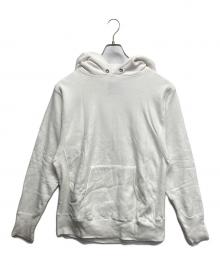 ATON（エイトン）の古着「GARMENT DYE URAKE HOODIE」｜ホワイト