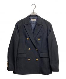 JOURNAL STANDARD relume（ジャーナルスタンダード レリューム）の古着「T/Wギャバネイビーブレザー」｜ブラック