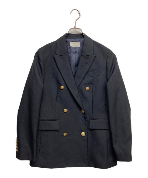 JOURNAL STANDARD relume（ジャーナルスタンダード レリューム）JOURNAL STANDARD relume (ジャーナルスタンダード レリューム) T/Wギャバネイビーブレザー ブラック サイズ:38の古着・服飾アイテム