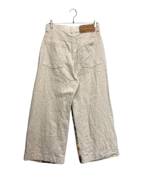 osakentaro（オサケンタロウ）OSAKENTARO (オサケンタロウ) プリントデニムパンツ ホワイト サイズ:Fの古着・服飾アイテム