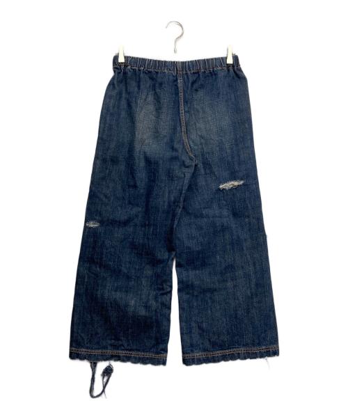COMME des GARCONS tricot（コムデギャルソントリコ）COMME des GARCONS tricot (コムデギャルソントリコ) 裁ち切替デニムワイドパンツ インディゴ サイズ:-の古着・服飾アイテム