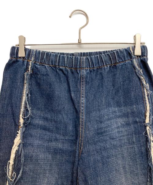 COMME des GARCONS tricot（コムデギャルソントリコ）COMME des GARCONS tricot (コムデギャルソントリコ) 裁ち切替デニムワイドパンツ インディゴ サイズ:-の古着・服飾アイテム