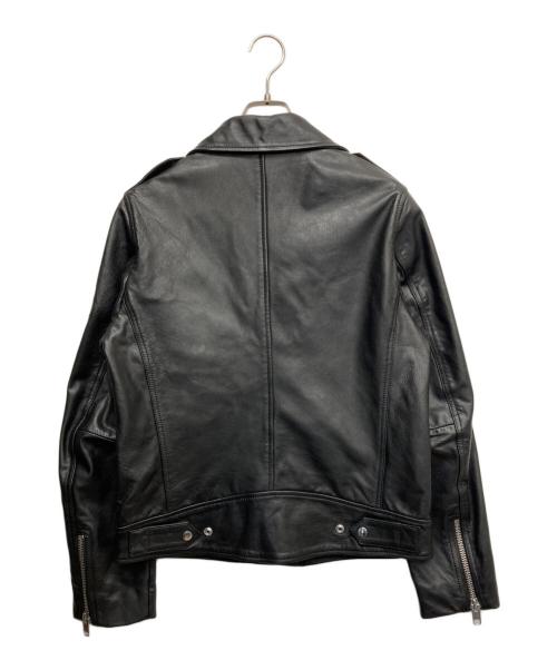 DIESEL（ディーゼル）DIESEL (ディーゼル) ゴートスキンライダースジャケット ブラック サイズ:Mの古着・服飾アイテム