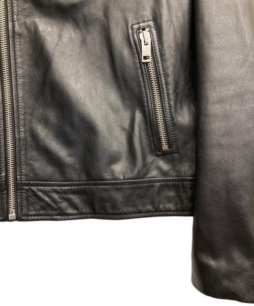 DIESEL（ディーゼル）DIESEL (ディーゼル) ゴートスキンライダースジャケット ブラック サイズ:Mの古着・服飾アイテム