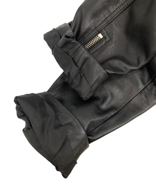 DIESEL（ディーゼル）DIESEL (ディーゼル) ゴートスキンライダースジャケット ブラック サイズ:Mの古着・服飾アイテム