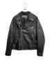 DIESEL（ディーゼル）の古着「ゴートスキンライダースジャケット」｜ブラック