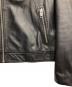 中古・古着 DIESEL (ディーゼル) ゴートスキンライダースジャケット ブラック サイズ:M：25000円