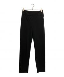 ORDINARY JOY（オーディナリー ジョイ）の古着「STRETCH SLIT PANTS」｜ブラック