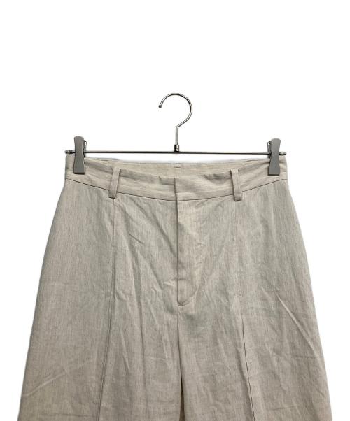 Spick and Span（スピック＆スパン）Spick and Span (スピック＆スパン) Vis/Li リネンストレートパンツ ベージュ サイズ:38の古着・服飾アイテム
