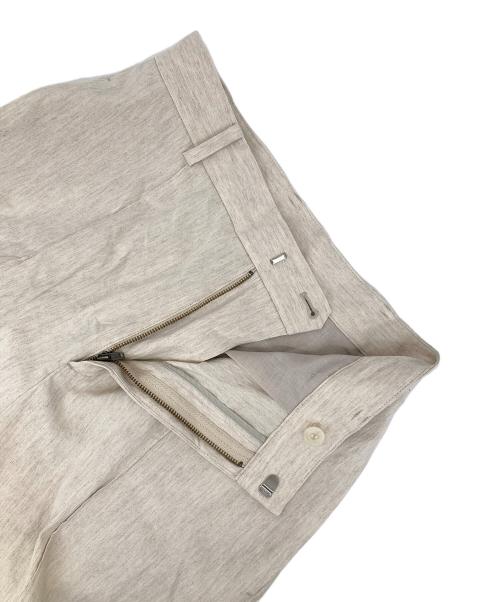 Spick and Span（スピック＆スパン）Spick and Span (スピック＆スパン) Vis/Li リネンストレートパンツ ベージュ サイズ:38の古着・服飾アイテム