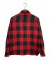 RADIALL (ラディアル) チェックネルシャツ レッド×ブラック サイズ:M：5000円
