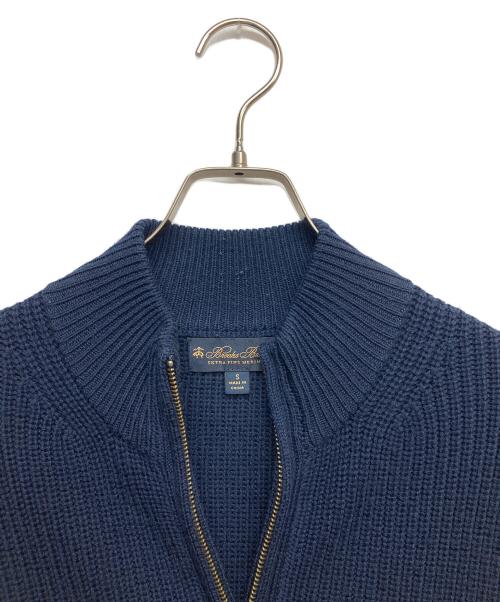 BROOKS BROTHERS（ブルックスブラザーズ）BROOKS BROTHERS (ブルックスブラザーズ) ジップアップニット ネイビー サイズ:Sの古着・服飾アイテム